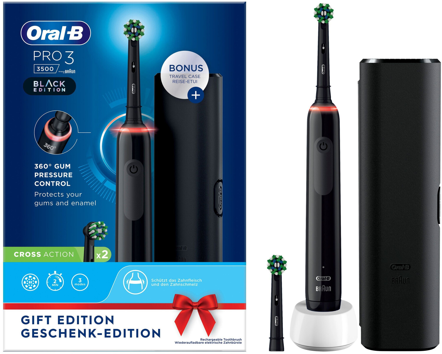 Oral-B Pro 3 3500 Black Edition Set ab 48,85 € (Februar 2024 Preise) |  Preisvergleich bei