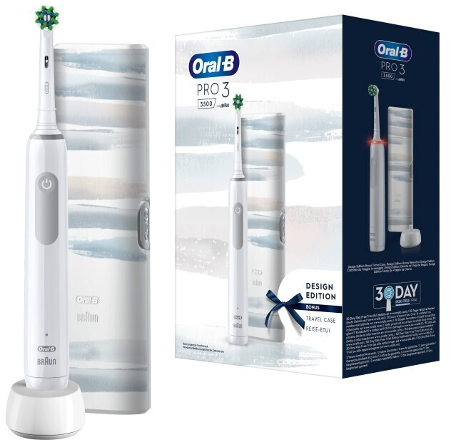 Escova de Dentes Elétrica ORAL-B Pro 3 3500 Design ED Branco