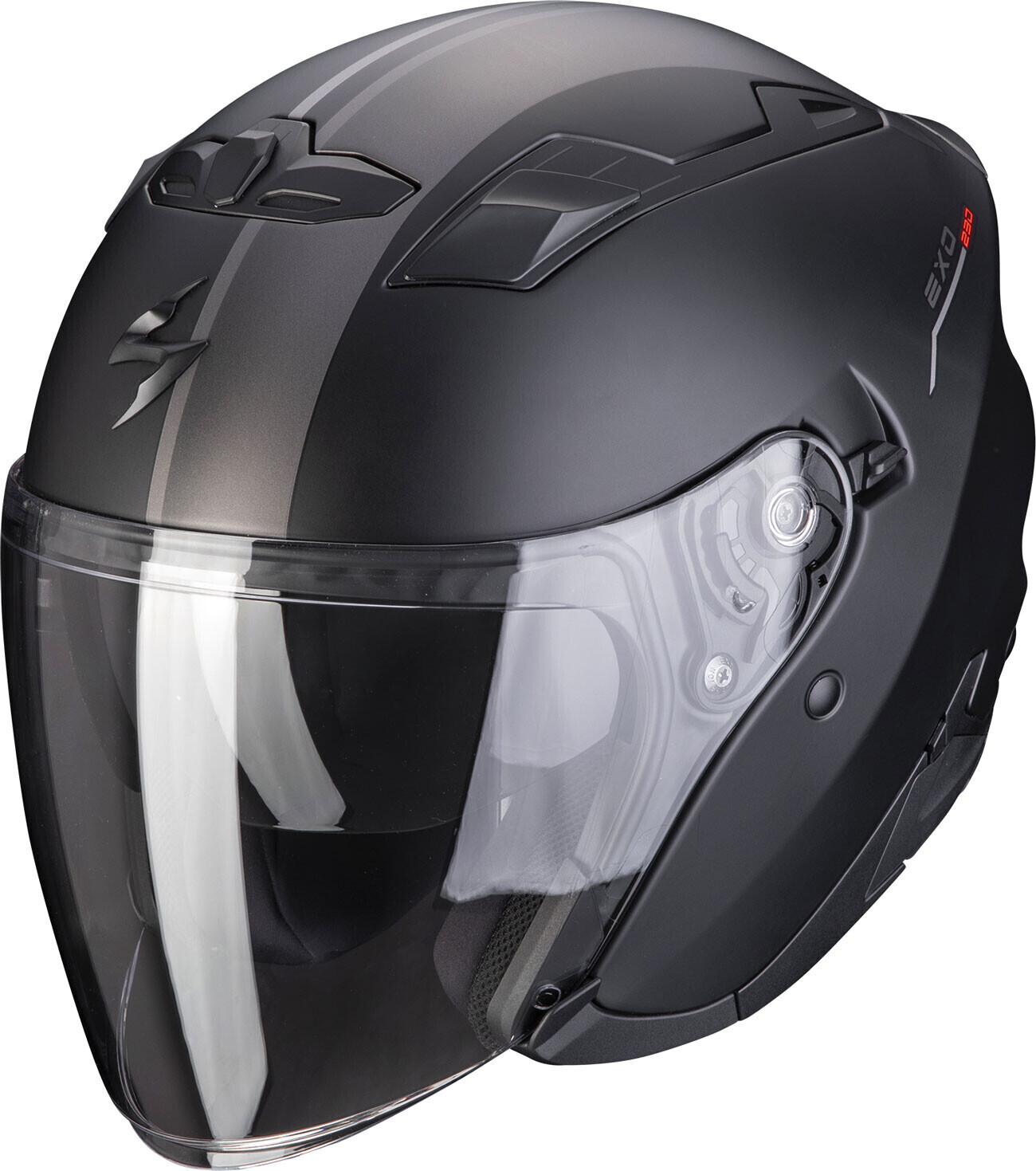 Scorpion EXO-230 SR mat noir/argent7rouge