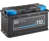Batterie 12v-110ah decharge lente double bornes + a droite techni