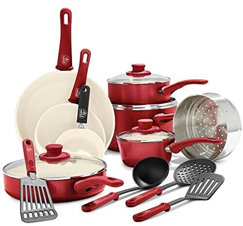 GreenLife Soft Grip Keramik 16 pcs. red