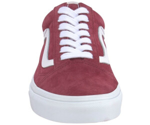 Vans pig suede red top