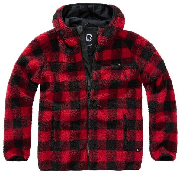 Brandit Teddyfleece Worker Jacket red/black (5024-41)