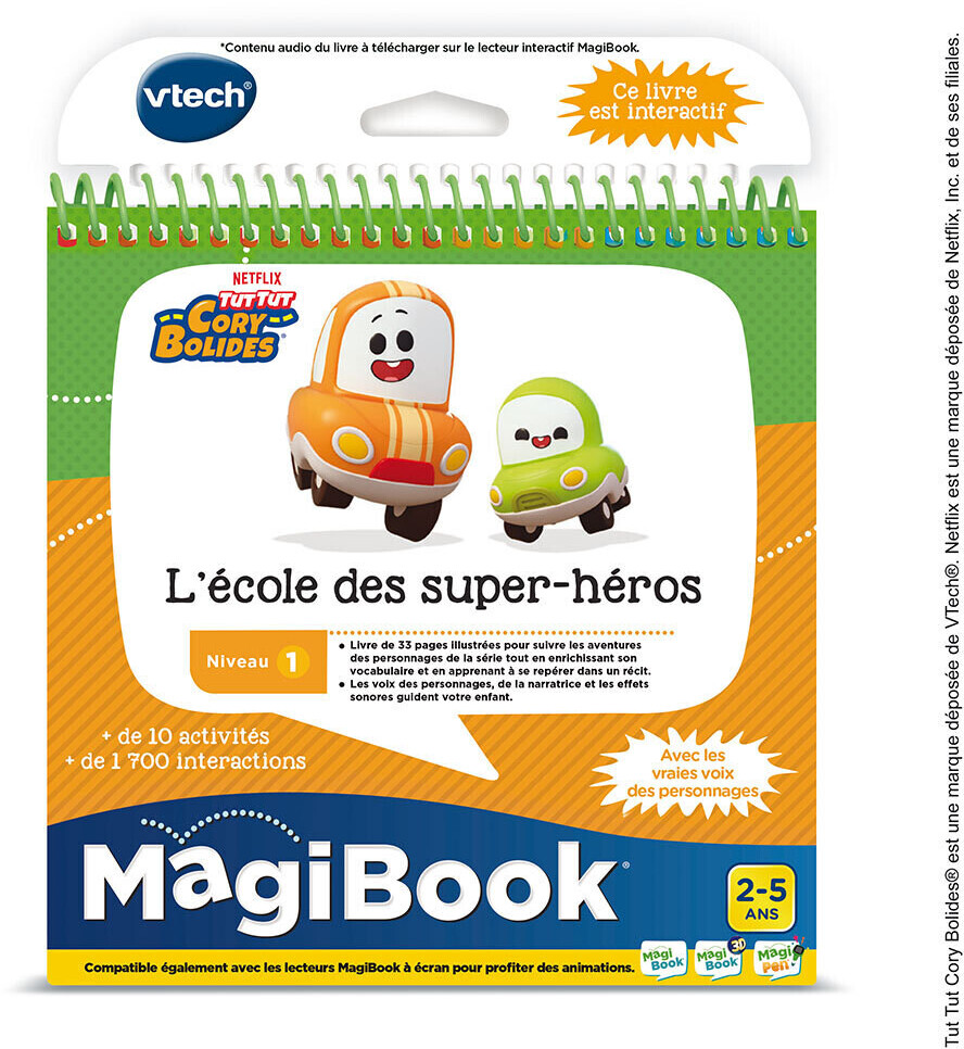Vtech MagiBook v2 - Starter pack rose + livre Cory Bolides au