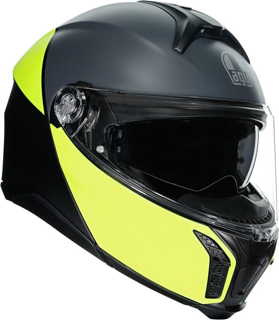 AGV TourModular Multi Balance mat noir/jaune fluo/gris