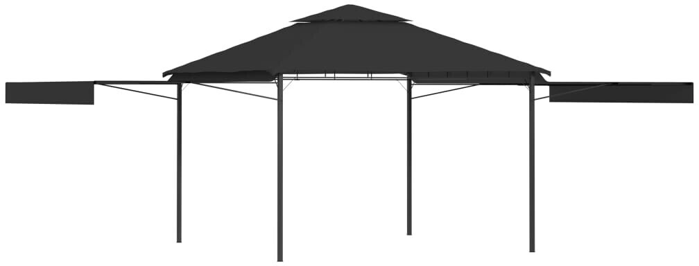 vidaXL Double roof extendable gazebo (3x3x2,75 m) anthracite