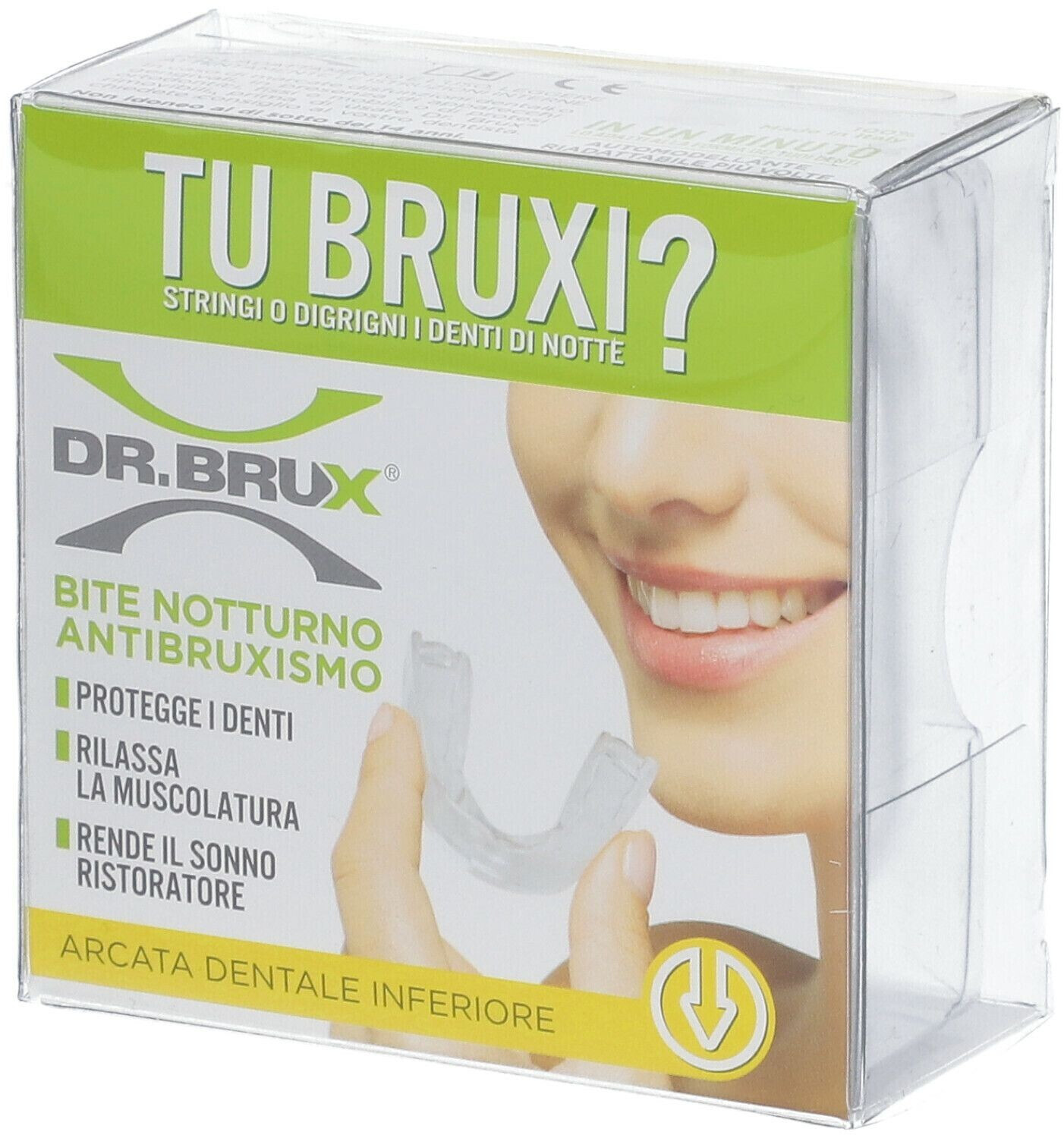 Dr. Brux Bite Notturno Inferiore Modellante a € 50,75 (oggi)