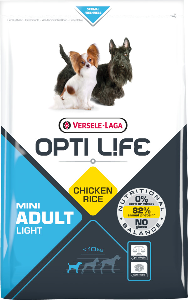 Versele-Laga Opti Life Adult Sterilised/Light Mini poulet/riz (2,5 kg)