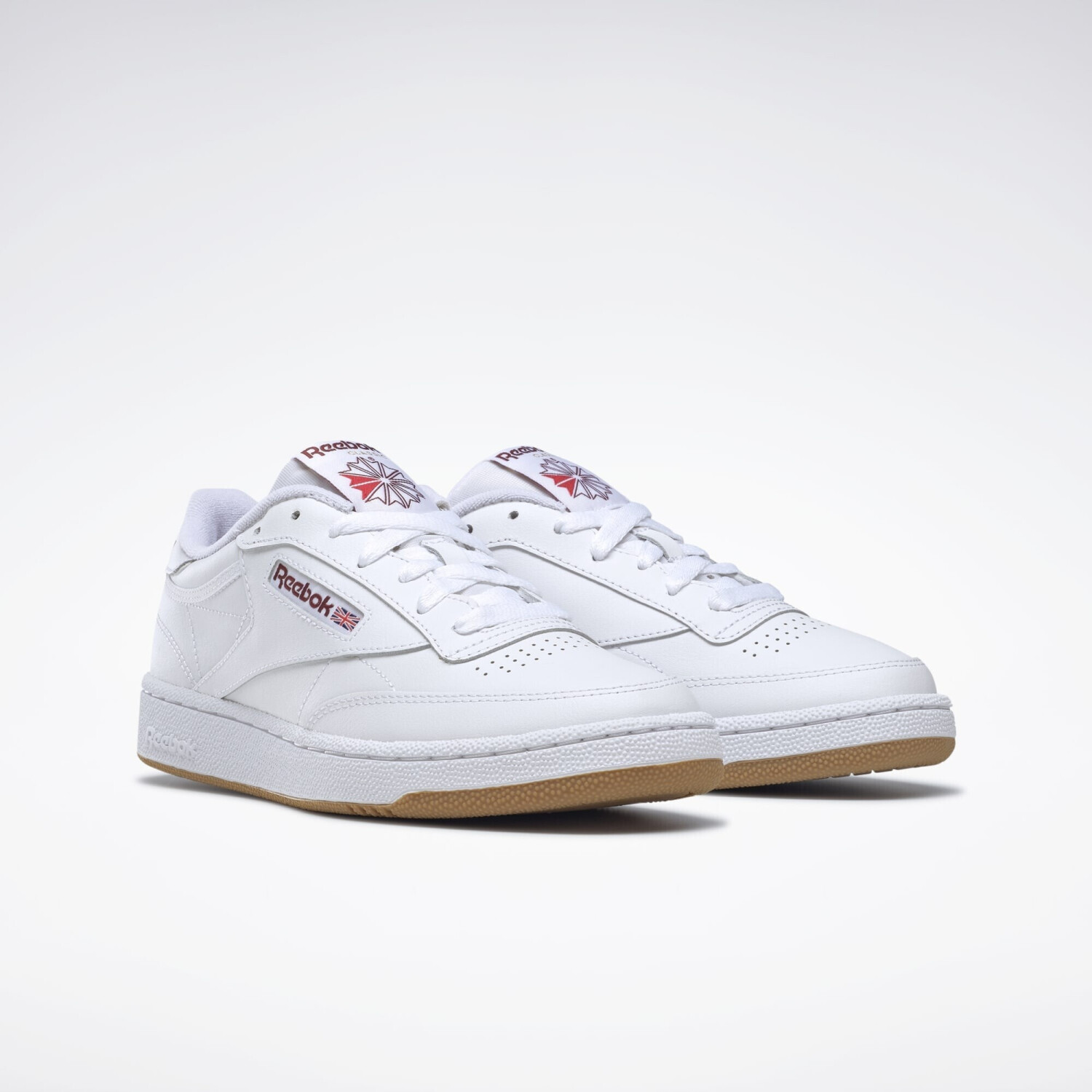 Reebok Club C 85 cloud white classic burgundy lee 3 au meilleur