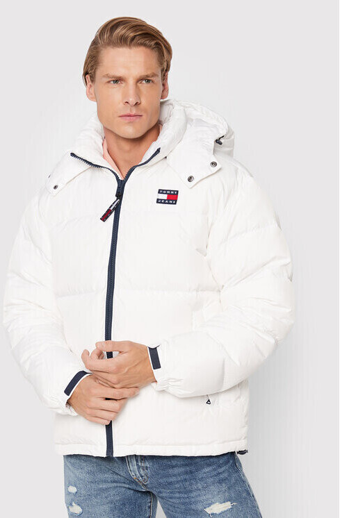 Tommy Hilfiger € Alaska | ab white Puffer (DM0DM15445) Jacket Removable Hood bei Preisvergleich 127,99