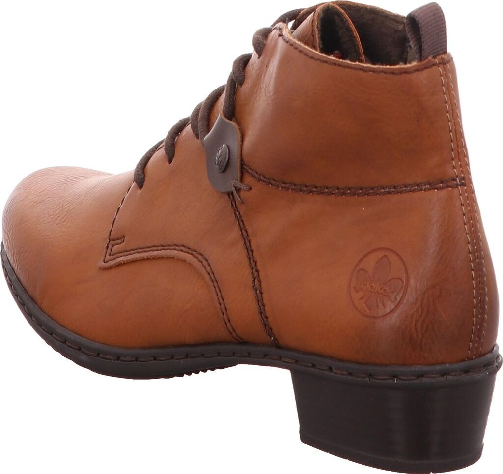 Rieker L6742 Stivaletti Donna - Sintetico, Tacco Piatto 3.8cm, Chiusura Con Stringhe