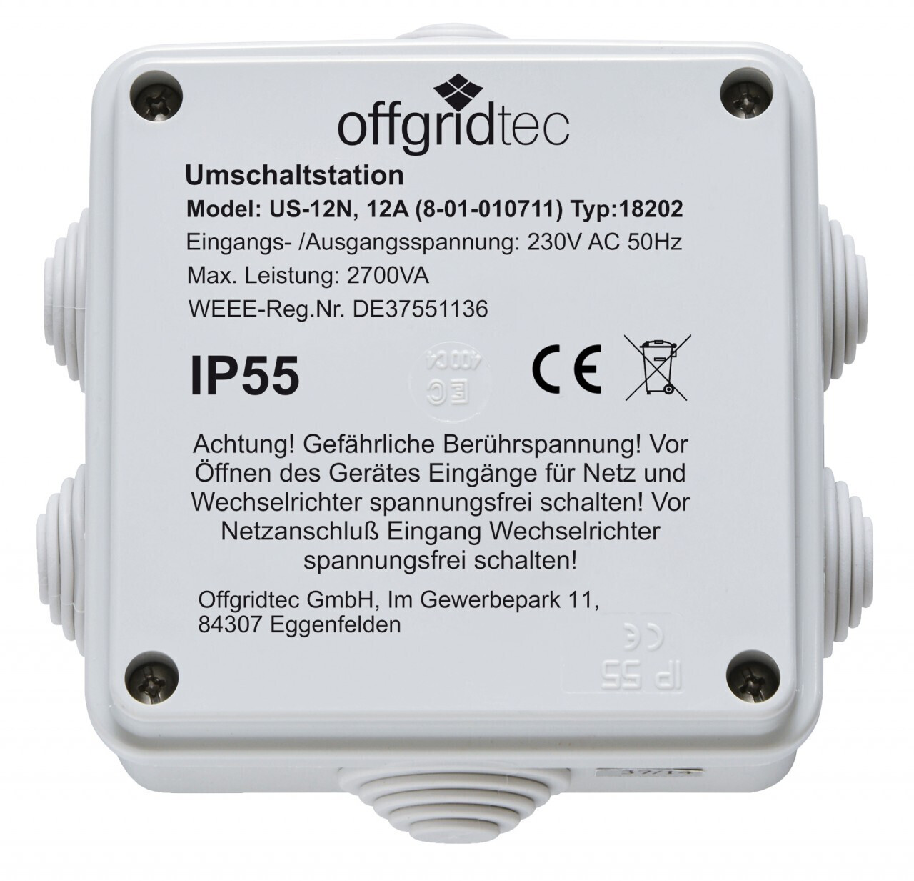 Offgridtec USV US230/12 12A 2700W