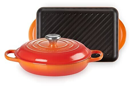 Le Creuset Set 2 pcs. Gourmet Profi Pot 26 cm with rotisserie 32 cm