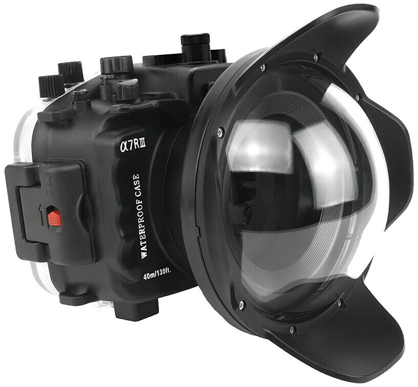 Sea Frogs Sony A7 III V.3 Series FE12-24mm f4g UW camera housing kit with 6 Dome port (Including Flat Long port) Zoom rings