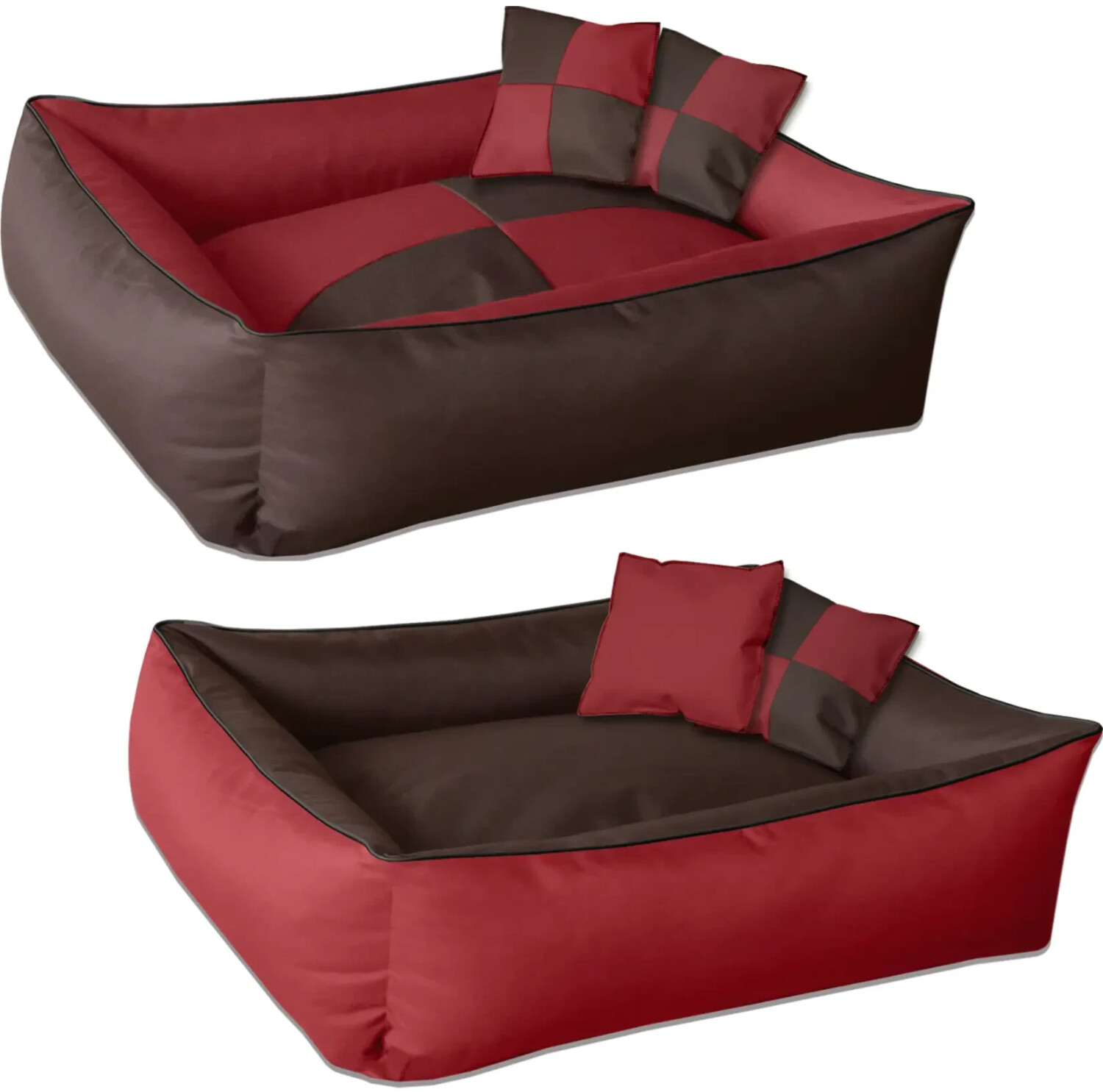 BedDog Max Quattro dog bed 2in1 M sultan red/brown