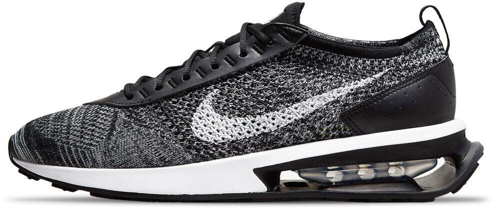 Nike flyknit racer mens black and white discount