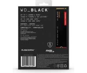 Western Digital Black SN850X au meilleur prix | Décembre 2025