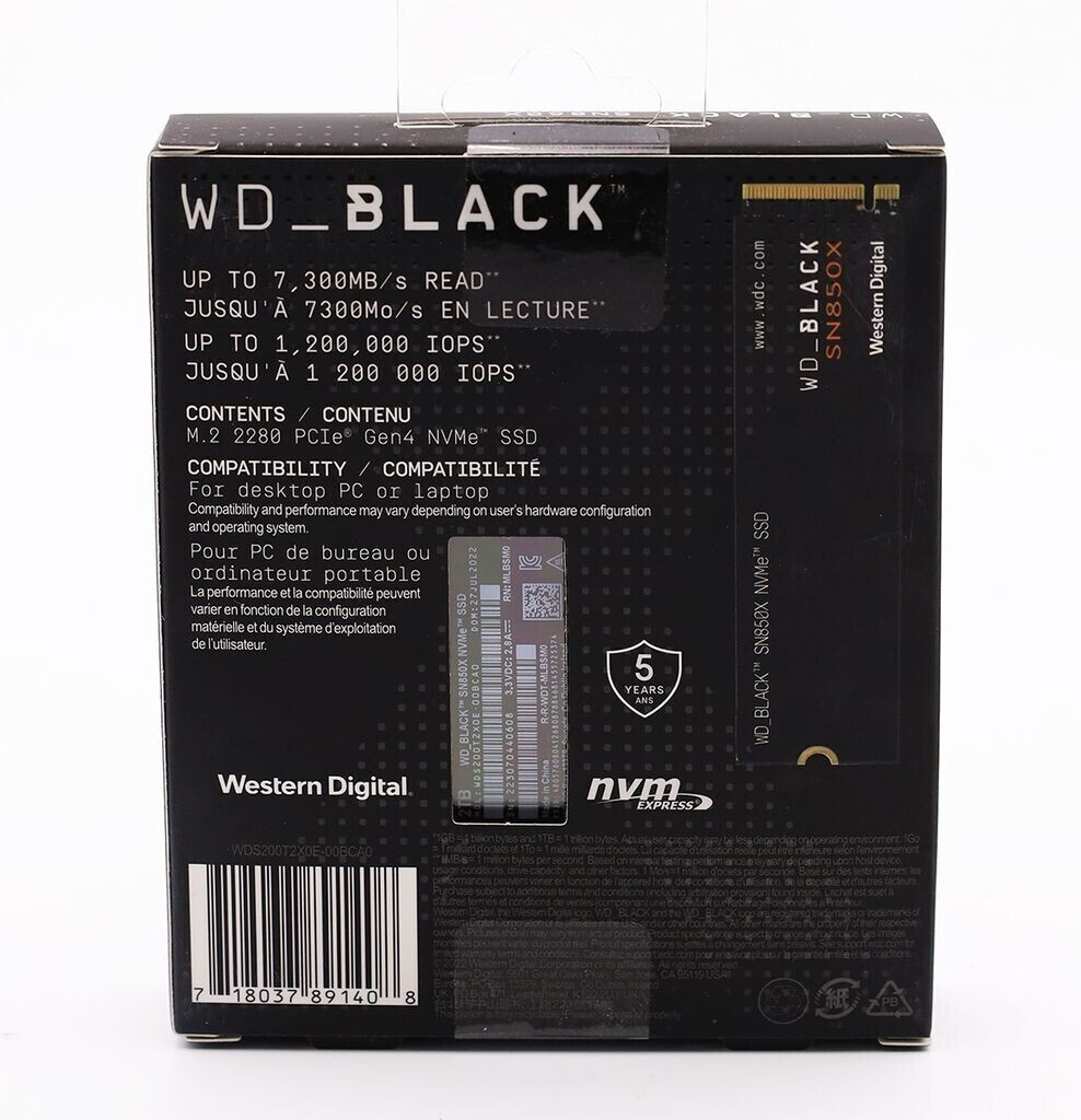 Buy Western Digital Black SN850X 2TB from £131.00 (Today) – Best Deals on  idealo.co.uk