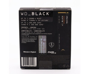 WD_BLACK SN850X 2To M.2 2280 PCIe Gen4 NVMe SSD pour le gaming jusqu'à 7300  Mo/s : : Informatique