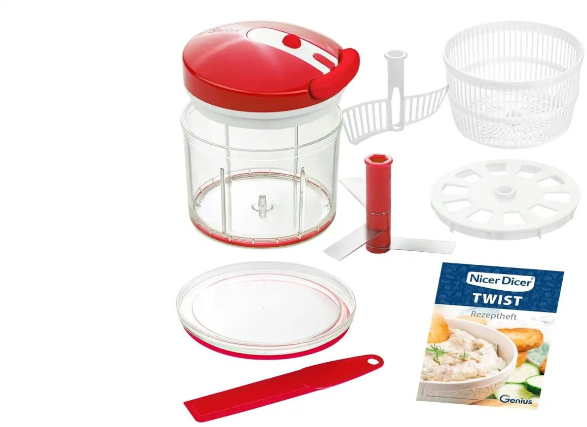 Genius Nicer Dicer Twist 9 pcs red- 29188