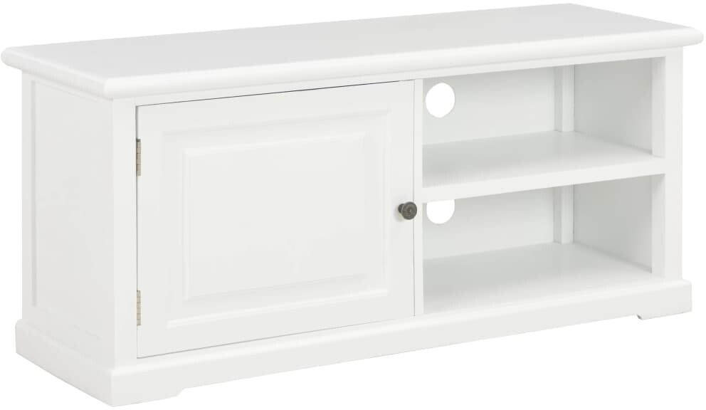 vidaXL Meuble TV 90 x 30 x 40 cm bois blanc (249878)