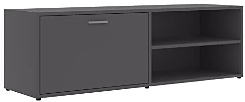 vidaXL Meuble TV 120 x 34 x 37 cm gris (801154)