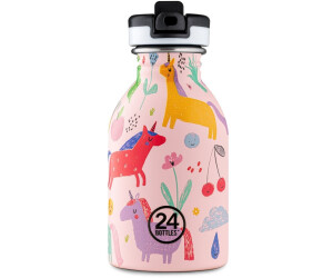Borraccia Bambini 24Bottles Kids - Acciaio Inox, 250ml, Con Cannuccia, Design Italiano