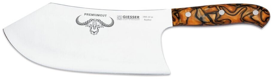 Giesser PremiumCut Butcher No 1 Rocking Chefs Micarta 22cm spicy orange