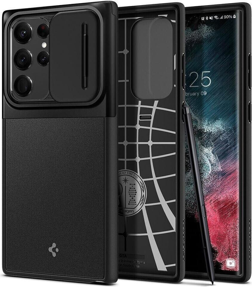 Buy Spigen Optik Armor (Galaxy S22 Ultra (5G)) Black from £16.99 (Today