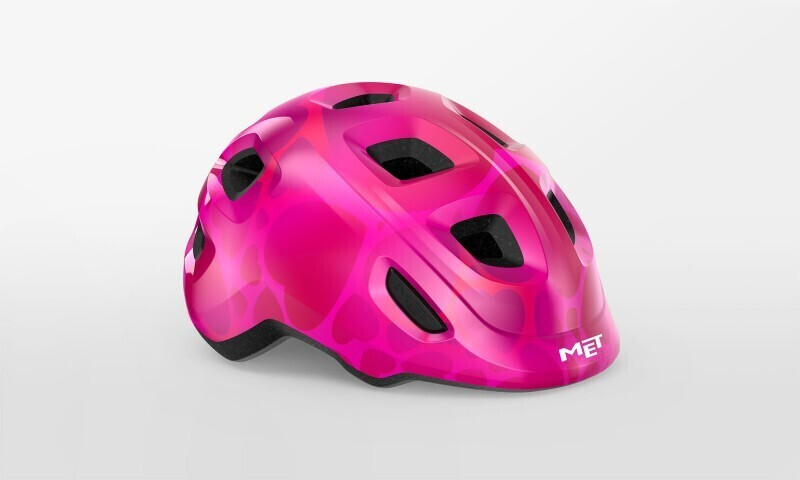 Photos - Bike Helmet MET Hooray pink hearts/glossy 