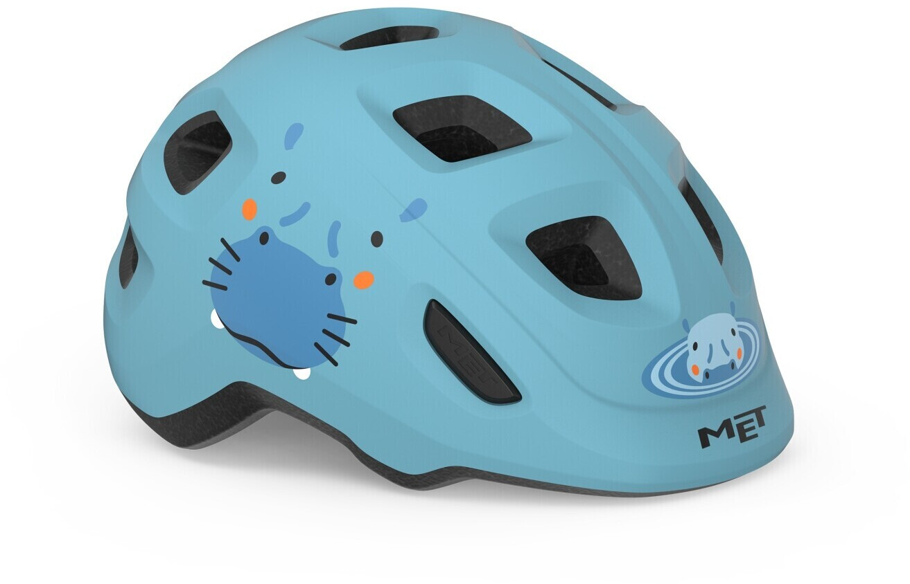 MET Hooray pale blue hippo/glossy