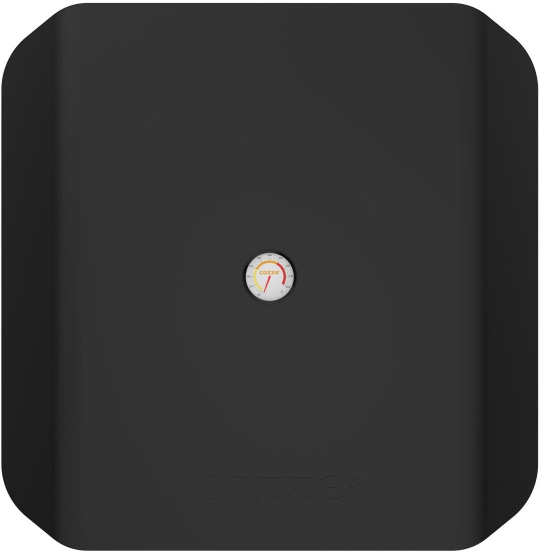 SEZAM Doppia Porta Leggera Per Forni In Ghisa Con Termometro 500 °C - Con Catenaccio, Porta Del Forno Per Pizza - Forno Per Il Pane - Porta Del Forno