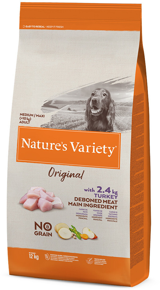 Nature's Variety Original No Grain Adult Medium/Maxi dinde (12 kg)