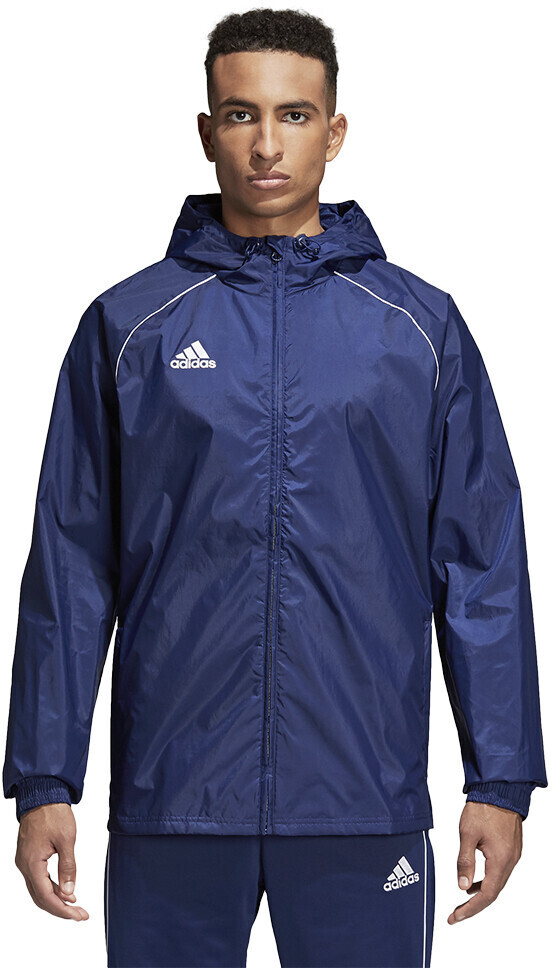 Adidas Core 18 Rain Jacket dark blue white ab 37 69 Preisvergleich bei idealo