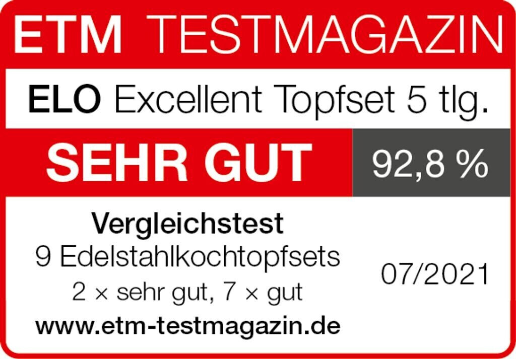 Elo Topf-Set Excellent Edelstahl 18/10 | 241,58 bei 6-teilig ab € Preisvergleich