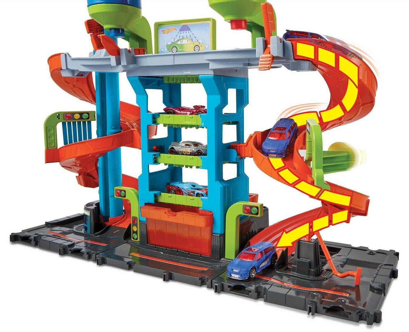 Buy Hot Wheels City Mega Tower Car Wash with Color Change HDP05 from 39.99 Today Best Deals on idealo