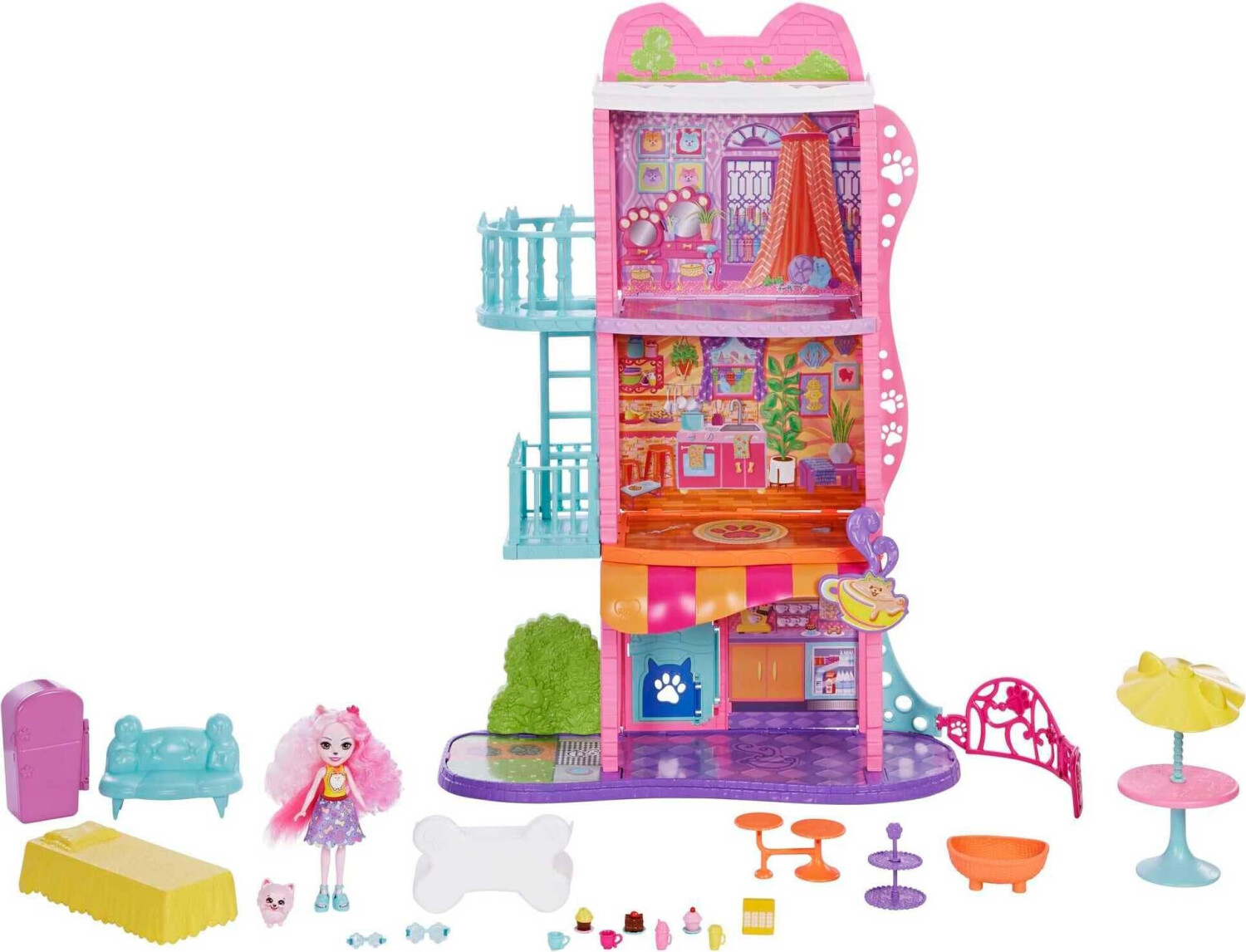 Mattel Enchantimals city house and coffeeshop au meilleur prix sur idealo