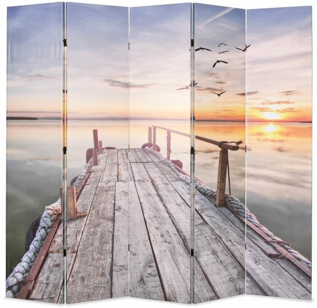 vidaXL Cloison de séparation pliable Lac
