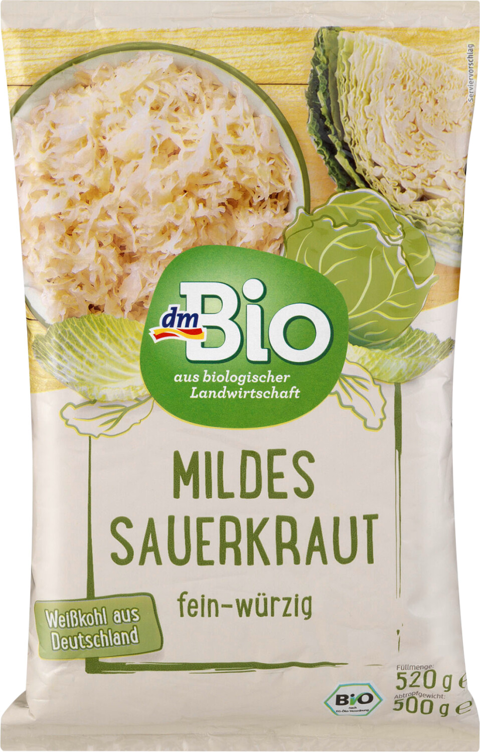 dm Bio Mildes Sauerkraut (500 g) ab 0,95 € Preisvergleich bei idealo.de