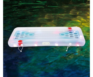 Summer Waves Luftmatratze & Bier-Pong Tisch inkl. LED blau 160x84x19 cm  online kaufen bei Netto