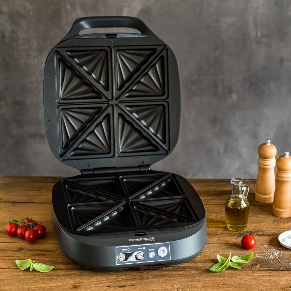 ROMMELSBACHER Tosti-ijzer ST 1800 Sam - XL Sandwichmaker Voor 4 American Sandwiches