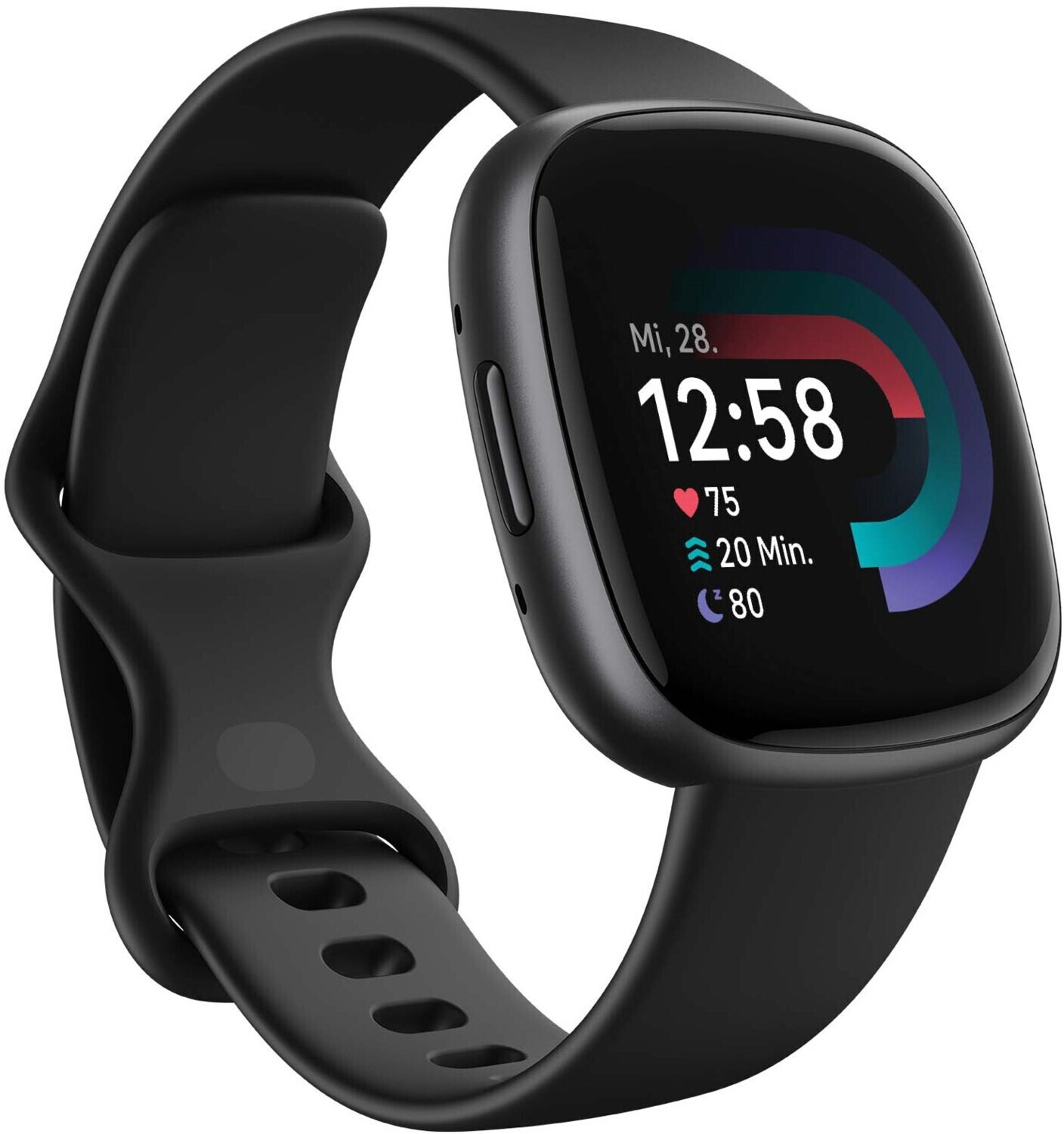 Fitbit Versa 4 Schwarz Aluminium Graphit ab 127 50 Preisvergleich bei idealo