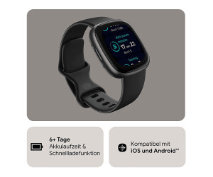 Fitbit versa graphite aluminum 2025