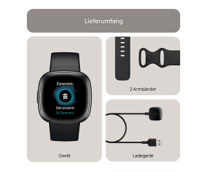 Fitbit versa best sale graphite aluminum
