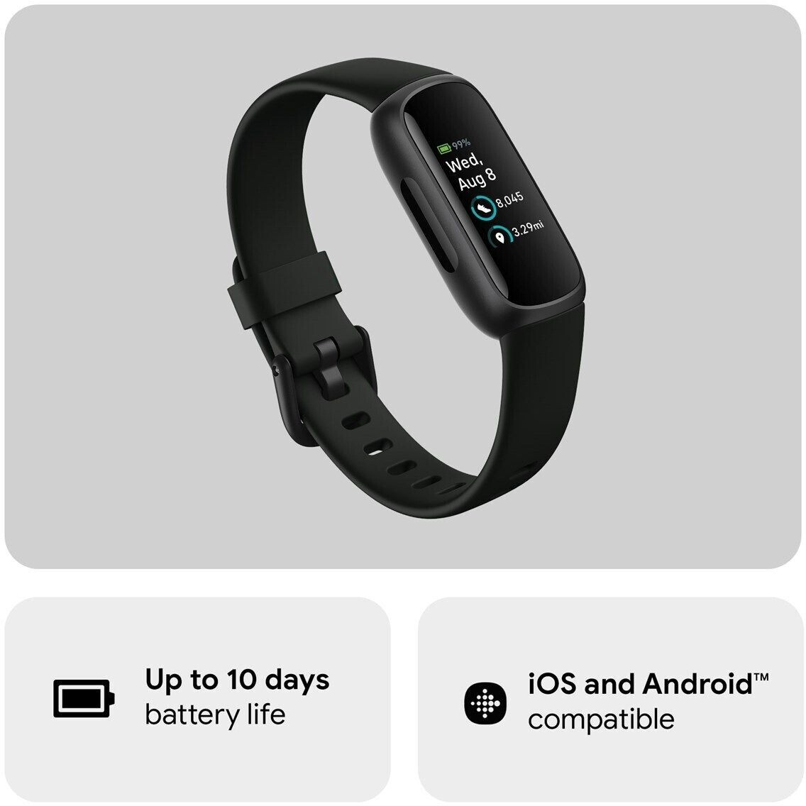 Fitbit Inspire Midnight Zen Black Electronic Wearable, 1 ct