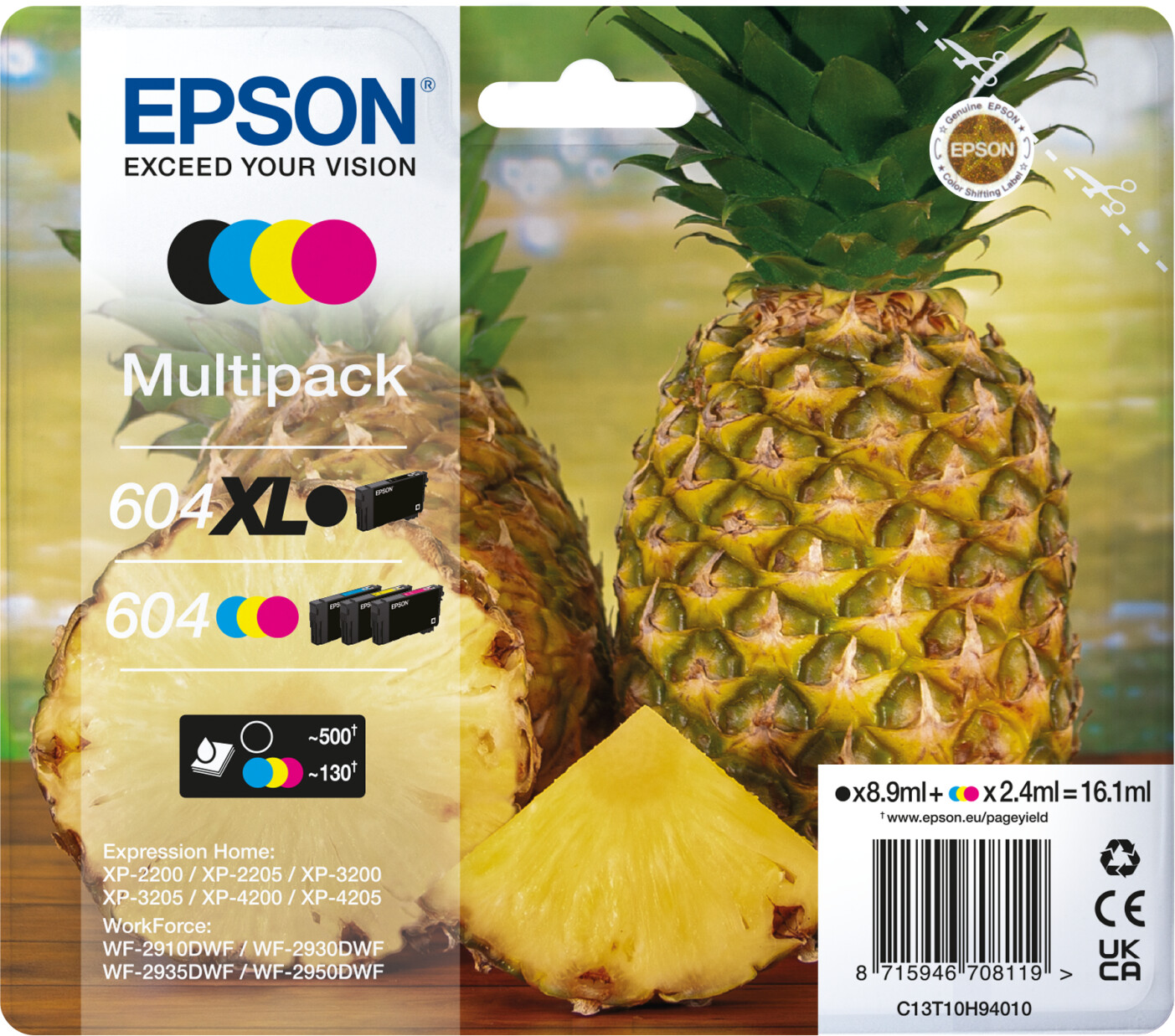 Epson 604xl Black 604 Cmy Multipack 4 Farbig Ab 5172 € Preisvergleich Bei Idealode 4073