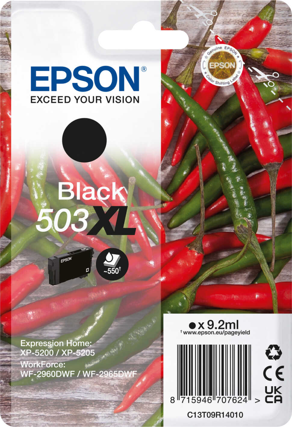 Epson 503XL cartouche d'encre haute capacité (d'origine) - noir Epson