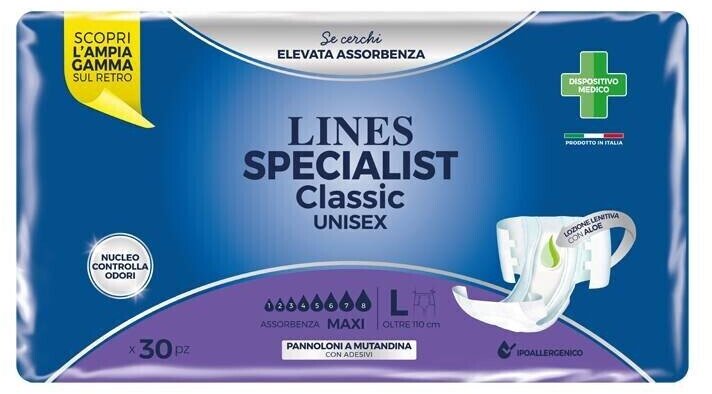 Lines Specialist Classic Unisex Maxi Large (30 pcs)
