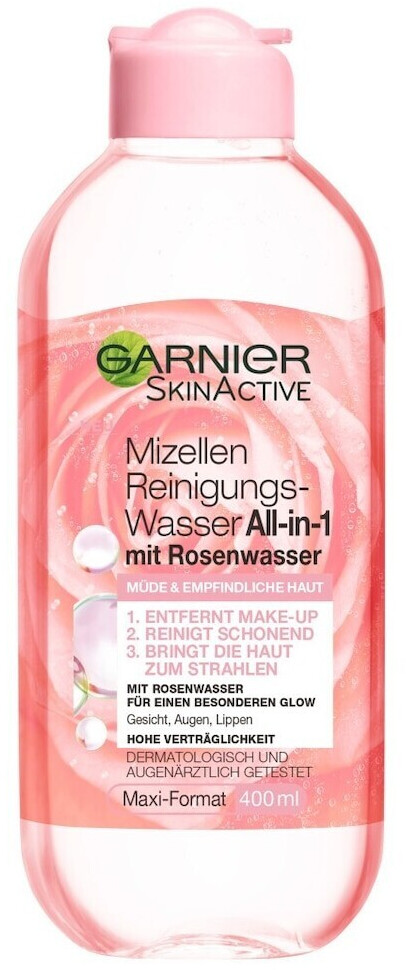 Preisvergleich (400ml) 3,75 All-in-1 Mizellen-Reinigungswasser € Rosenwasser mit | bei Garnier ab