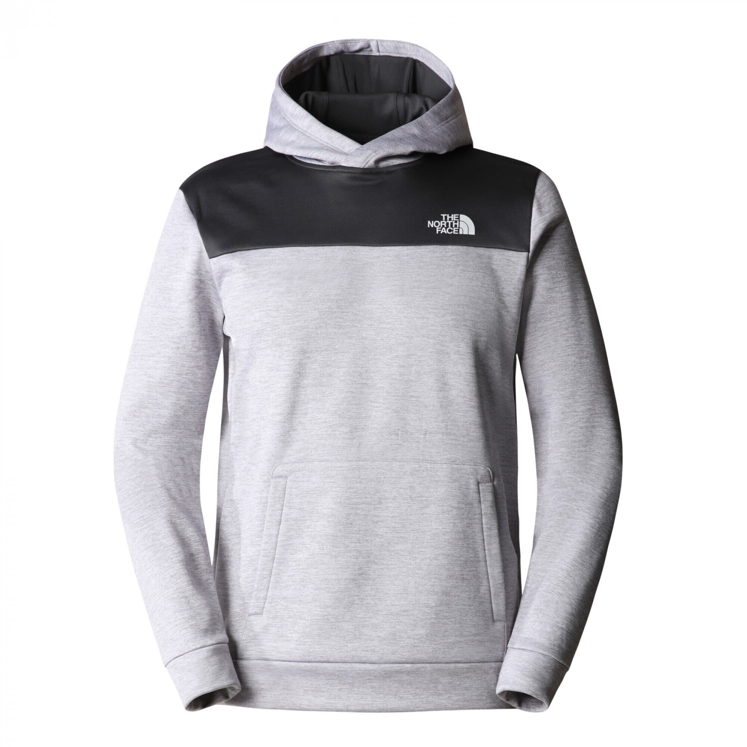 The North Face Men's Reaxion Fleece Pullover Hoodie light grey heather asphalt grey